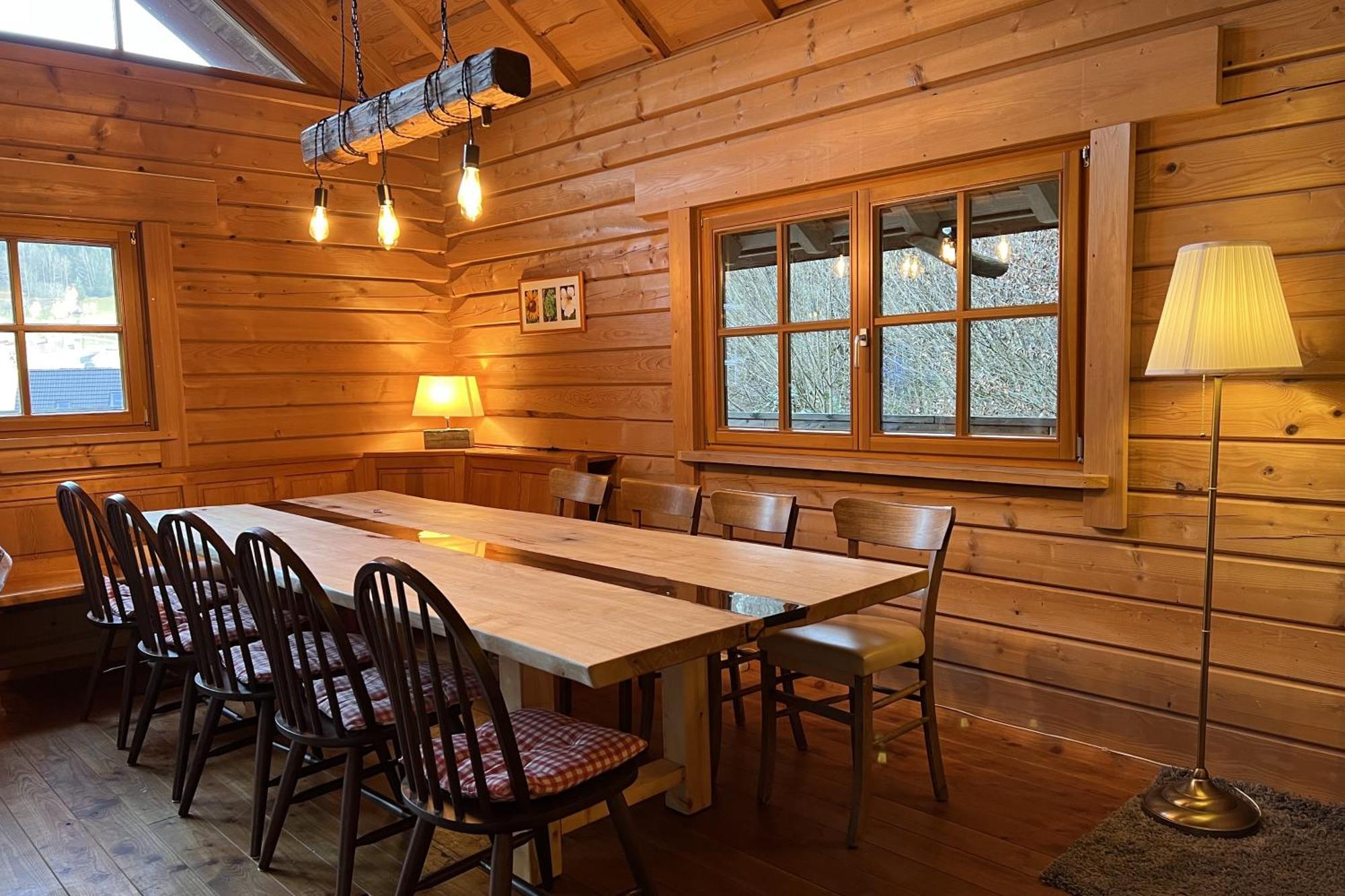 Schwarzwald Blockhaus - Sauna - Kamin - Mit Bettwaesche Und Handtuecher Schenkenzell Exterior foto